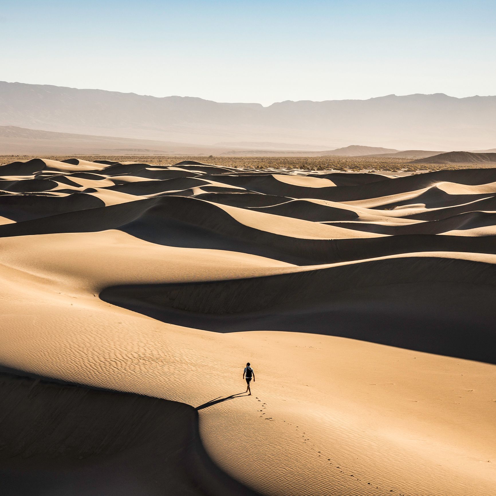 Le dune di sabbia di Mesquite Flat