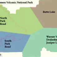 ラッセン火山国立公園でのハイキング 