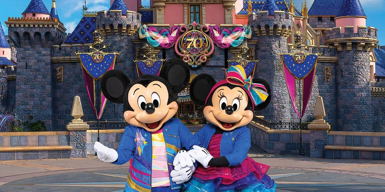 カリフォルニアディズニー アナハイム 70周年 限定 城