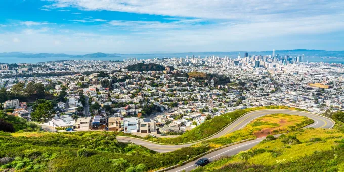 Twin Peaks Incredible View of San Francisco, California