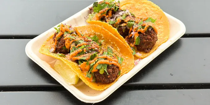 Farley Elliott Tacos at MidEast Tacos in California