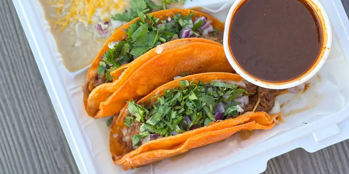 Farley Elliott Tacos at Taco Bros in California