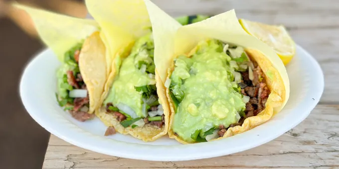 Farley Elliott Tacos at Taqueria el Poblano