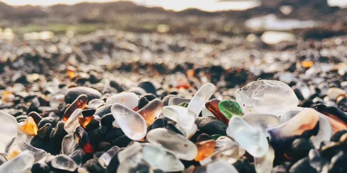 Yingchao Teng/Getty Images Glass Beach, Fort Bragg, California