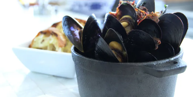 Steamed Mussels