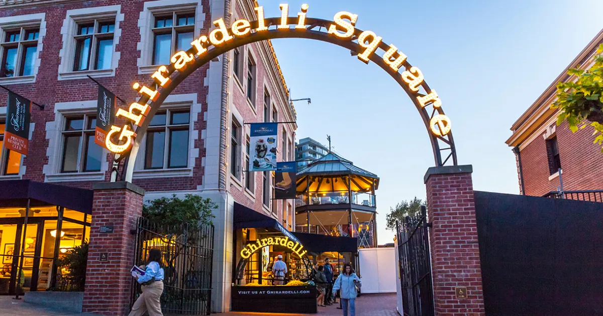 Indulge in the chocolate treats at Ghirardelli Chocolate Company